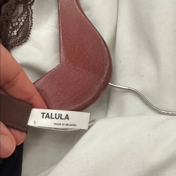 Aritzia Talula Dark Brown Lace Bralette - Picture 3 of 3
